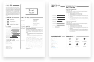 Financial Controller 2 Page CV Template