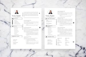 Accounting Resume, 2 Page CV Template